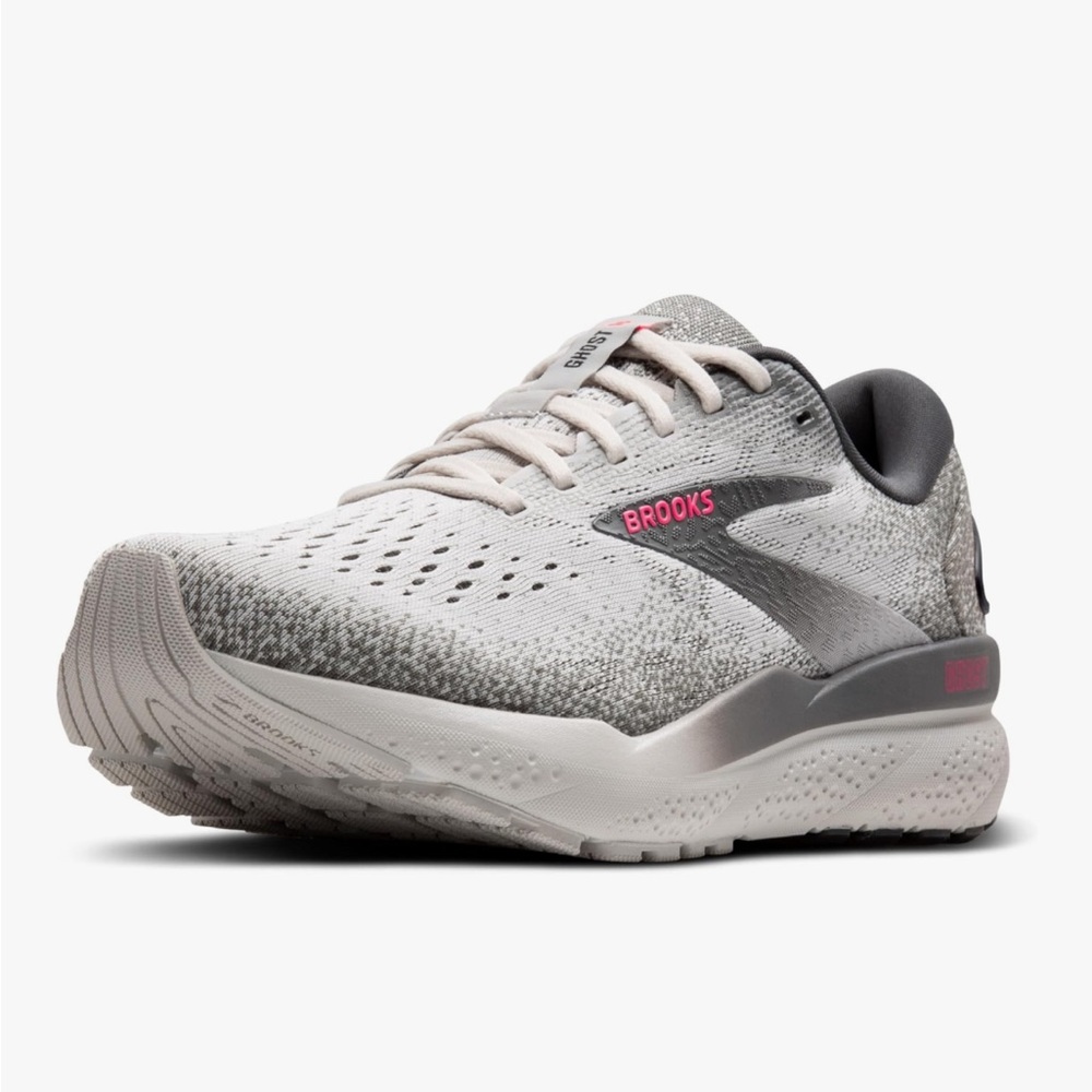 Brooks Women's White and Gray Athletic Shoes